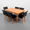 Russel Wright "Modernmates" Dining Table & 6 Chairs
