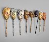 Collection of 8 Venetian Masks