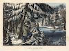 Deer Shooting. In the Northern Woods - Small Folio Currier & Ives