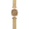 A Ladies Geneve Watch with Diamonds in 14K