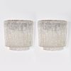Pair of Large Barovier & Toso Sconces, Murano