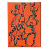 Howard Smith. "Acrobats," Acrylic on Fabric