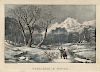 Woodlands in Winter - Small Folio Currier & Ives Lithograph
