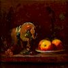 Richard Pionk, oil, Still life with Tang horse