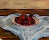 Paul Lucien Maze, oil, Still life with plums