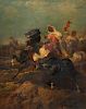 Adolf Schreyer, oil, The charge