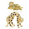 A Group of Leopard Brooches