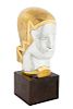Joseph Csaky,Tete de femmesilvered / gilt bronze