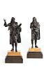 French bronze playwrights: Corneille and Moliere