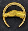 Gold Horseshoe Pin