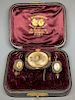 Victorian Hair Jewelry Set Dated 1862