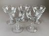 Five Crystal Champagne Coupes