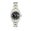 Rolex Datejust Ref. 79160 with Diamond Dial and Bezel in Steel