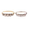 A Pair of Ladies Diamond Bands in Gold