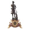 French Empire Style Figural Mantel Clock