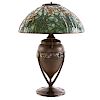 Rare Tiffany Bronze Turtleback Lamp