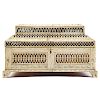 Russian Carved Bone and Wood Jewelry Casket