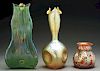 Three Loetz Art Glass Vases.