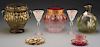 Lot of Eight Glass Items by Moser (Attr.).