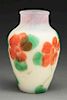 Tiffany Wheel-Carved Floral Cameo Vase.