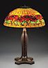 Tiffany Studios Poinsettia Table Lamp.