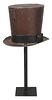 Tole Top Hat Trade Sign and Stand