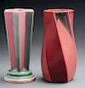 Lot of 2: Roseville Futura Vases. 