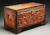 Chinese Carved Camphor Storage Chest.