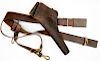 Officer's Russet Sword Belt and M1885 Revolver Holster 