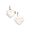 MOTHER-OF-PEARL & WHITE GOLD HEART DROP EARRINGS
