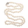 SALTWATER CULTURED PEARL & DIAMOND NECKLACE
