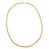YELLOW GOLD MESH NECKLACE