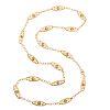 FRENCH YELLOW GOLD LINK NECKLACE