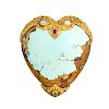 TURQUOISE & GEM-SET YELLOW GOLD BROOCH