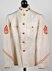 Model 1902 Signal Corps Staff Sergeant's White Tropical Service Tunic 