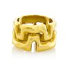 CONTEMPORARY YELLOW GOLD BAND RING