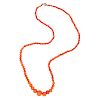 CORAL BEAD NECKLACE