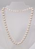 Cultured Oval 6mm Pearl Necklace