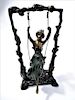 Bronze Sculpture, Girl on a Swing by Moreau