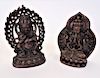 (2) Chinese Bronze Buddha Figures