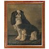 English School, 19th Century Painting of a Cavalier King Charles Spaniel