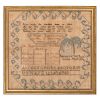 Southern Family Record and  Mourning Sampler by Mary E. Butler, Dated 1827