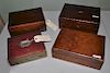 Group Four Antique Writing Boxes