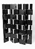 After Eileen Grey "Brick" Lacquered Folding Screen
