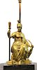 French Neoclassical Manner Athena Table Lamp