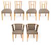 Eliel Saarinen Dining Chairs / Armchairs Set of 6