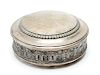 German Continental Silver Round Covered Bowl