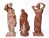 Ancient Greek Tanagra Manner Redware Figures, 3