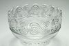 Tiffany & Co. Crystal Bowl w Greek Frieze Swirl