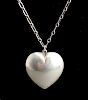 Tiffany & Co. Silver Heart Pendant Necklace